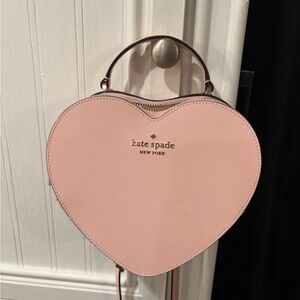 light pink kate spade heart purse
